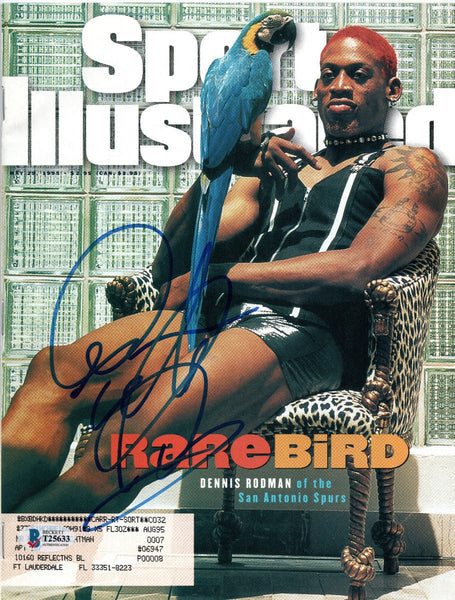 Dennis Rodman Autographed San Antonio Spurs Sports Illustrated 5/29/95 Beckett
