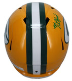 MarShawn Lloyd Autographed (Green Ink) Packers Full Size Speed Helmet Beckett