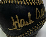 Braves HENRY HANK AARON Signed Official BLACK Baseball #2 AUTO 755 - HOF '82 JSA