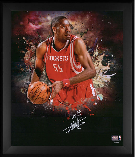Dikembe Mutombo Houston Rockets Framed Signed 20x24 In Focus Photo