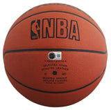 Lakers Magic Johnson & Kareem Abdul-Jabbar Signed Basketball BAS Wit #5W053812