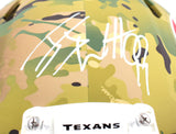 JJ Watt Autographed Texans F/S Camo Speed Authentic Helmet-Beckett W Hologram