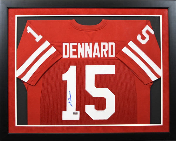 ALFONZO DENNARD SIGNED NEBRASKA CORNHUSKERS #15 FRAMED JERSEY COA