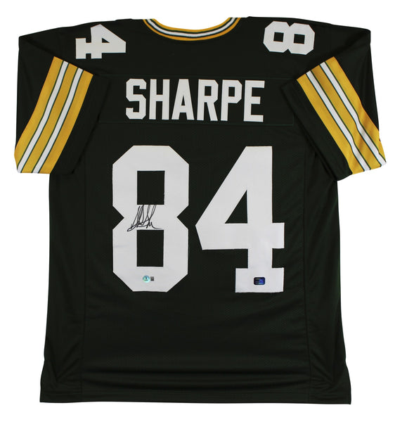 Sterling Sharpe Authentic Signed Green Pro Style Jersey BAS Witnessed