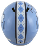 North Carolina Lawrence Taylor Signed Full Size Speed Rep Helmet W/ Case BAS Wit