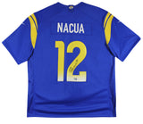 Rams Puka Nacua Authentic Signed Blue Nike Limited Jersey Autographed Fanatics