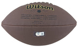 Cowboys Nate Newton Authentic Signed Wilson Super Grip Nfl Football BAS Witness