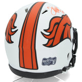 Terrell Davis Autographed "HOF 17" Broncos Speed Mini Lunar Helmet Radtke