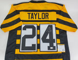 Ike Taylor Signed Pittsburgh Steelers Bumble Bee Throwback Jersey (TSE COA)