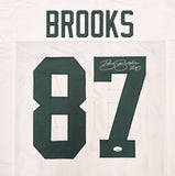 GREEN BAY PACKERS ROBERT BROOKS AUTOGRAPHED WHITE JERSEY JSA STOCK #234515