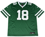 MIKE WILLIAMS AUTOGRAPHED NEW YORK JETS #18 GREEN NIKE JERSEY BECKETT
