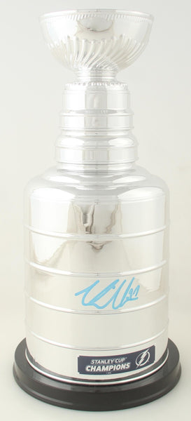 Victor Hedman Signed 14" Mini Stanley Cup (JSA COA) Tampa Bay Lightning 2xChamps