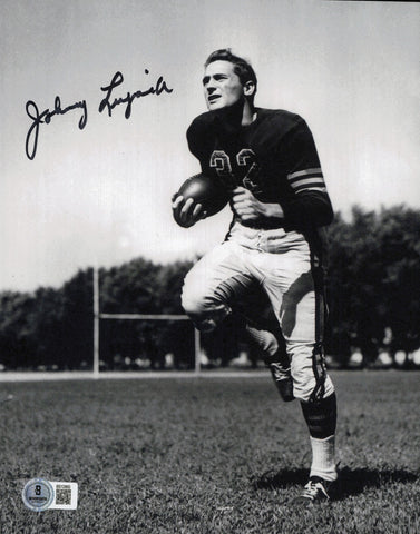 Johnny Lujack Autographed Signed 8x10 Photo Notre Dame Beckett QR #BS12860
