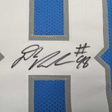 Autographed/Signed D.J. DJ Reader Detroit Blue Football Jersey Beckett BAS COA