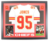 Chris Jones Signed Kansas City Chiefs Framed Jersey (PIA) 3xSuper Bowl Champion