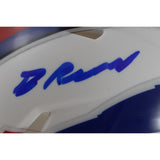 Greg Rousseau Autographed/Signed Buffalo Bills Mini Helmet Beckett Witness 50917