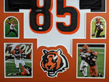 FRAMED CINCINNATI BENGALS TEE HIGGINS AUTOGRAPHED JERSEY JSA COA