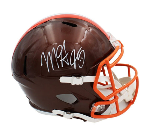Myles Garrett Signed Cleveland Browns Speed Full Size Flash NFL Helmet