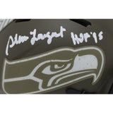 Steve Largent Autographed Seattle Seahawks 22 STS Mini Helmet Beckett 48122