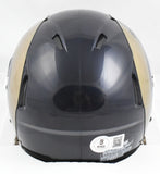 Marshall Faulk Autographed Rams 00-16 Speed Mini Helmet - Beckett W Holo *Black