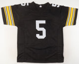 Terry Hanratty Signed Pittsburgh Steelers Jersey Inscribed "SB IX & X" (JSA) Q.B