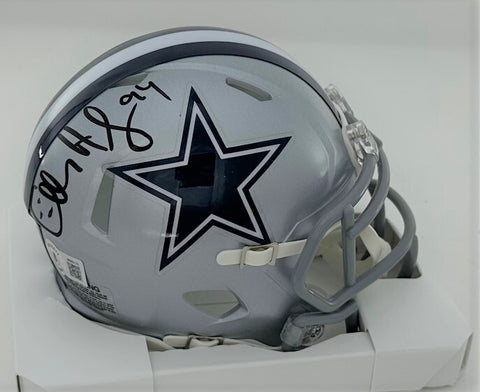 Cowboys Hall of Famer CHARLES HALEY Signed Riddell Speed Mini Helmet AUTO - BAS