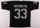 DeAndre Washington Signed Black Raiders Jersey (Pro Player) Oakland Running Back
