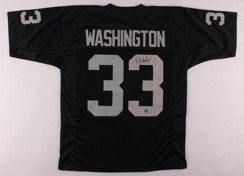 DeAndre Washington Signed Black Raiders Jersey (Pro Player) Oakland Running Back