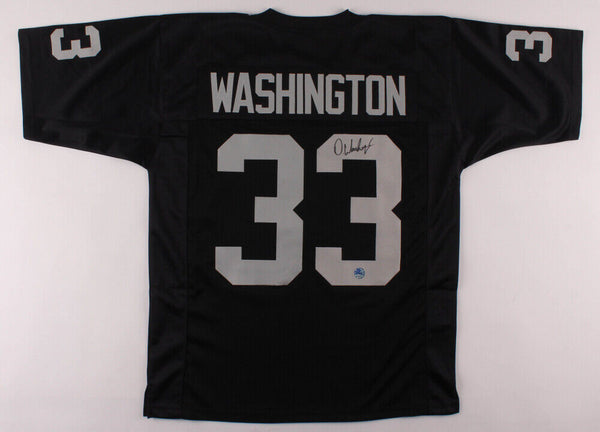 DeAndre Washington Signed Black Raiders Jersey (Pro Player) Oakland Running Back