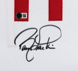 Barry Larkin Authentic Signed White Pro Style Framed Jersey BAS Witnessed