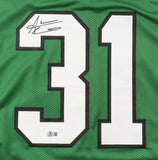 Aaron Glenn Signed New York Jets Alt. Jersey /Beckett/3xPro Bowl Defensive Back