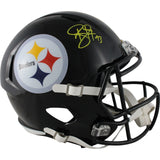 Troy Polamalu Autographed Pittsburgh Steelers F/S Helmet Beckett Witness 50282
