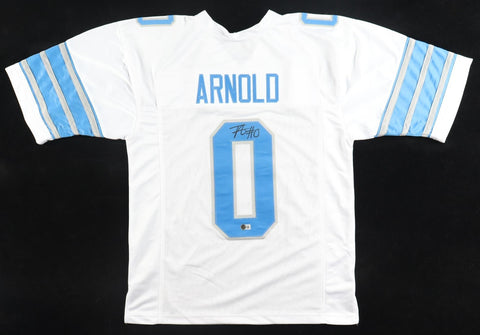 Terrion Arnold Signed Detroit Lions Jersey (Beckett) 2024 1st Round Pick /D.B.