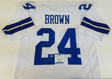 Larry Brown "SB XXX MVP" Signed Dallas Cowboys Custom Jersey (Beckett) C.B.