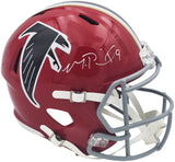 MICHAEL PENIX JR. AUTOGRAPHED FALCONS 1966-69 THROWBACK FULL SIZE HELMET BECKETT