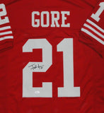 49ers FRANK GORE Signed Custom Replica San Francisco Jersey AUTO - JSA