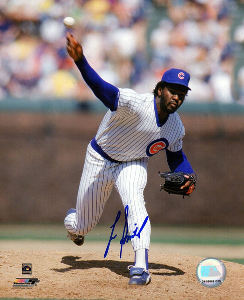 Lee Smith Signed Cubs White Pinstripe Jersey Pitching 8x10 Photo - (SCHWARTZ ...