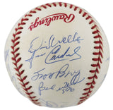 1998 Yankees (18) Jeter, Torre, Williams Signed WS Logo Baseball BAS #AD64073