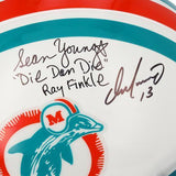 Signed Dan Marino Dolphins Helmet