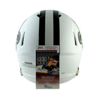 Marques Colston Signed Saints Full Size Rep Flat White Alternate Helmet JSA