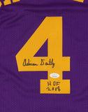 Adrian Dantley Signed Utah Jazz Jersey Inscribed "HOF 2008" (JSA) 1977 NBA R.O.Y