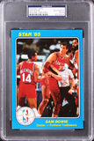 Blazers Sam Bowie Signed 5x7 1985 Star NBA Court Kings #44 Card PSA/DNA Slab