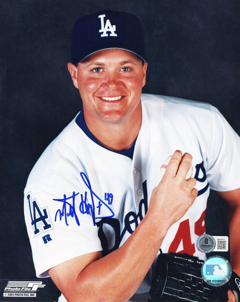 Matt Herges Autographed Los Angeles Dodgers 8x10 Photo Beckett Authenticated