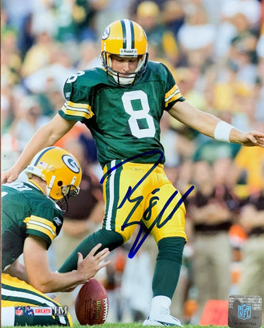 Packers Kicker RYAN LONGWELL Signed 8X10 Photo #2 AUTO