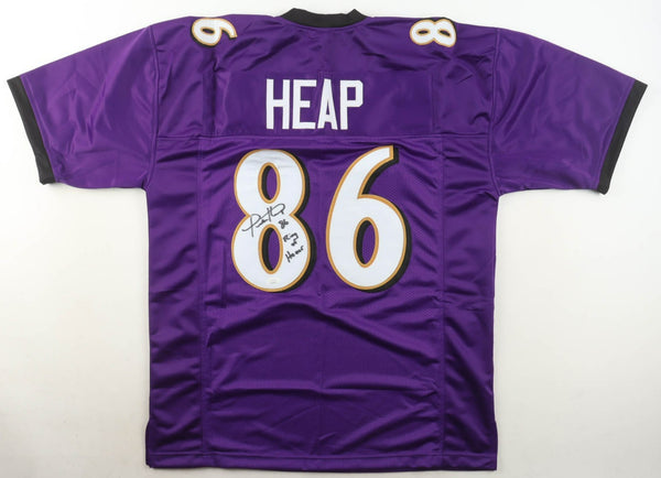 Todd Heap Signed Baltimore Ravens Jersey Inscribed "Ring of Honor" (Beckett) T.E