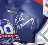 Eli Manning Autographed Giants 100 Seasons Logo Speed Authentic Helmet Fanatics