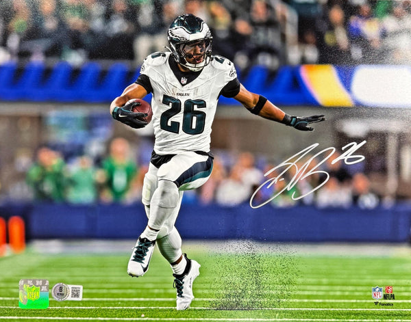 Saquon Barkley Autographed Eagles All-Time Game Rushing 11x14 Photo Beckett