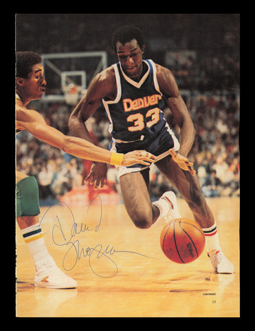 David Thompson Autographed Signed 8x11 Magazine Photo Denver Nuggets SKU #237860