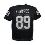 Bryan Edwards Autographed/Signed Pro Style Black XL Jersey BAS 30683