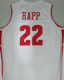 Badgers ETHAN HAPP Signed Custom Replica Wisconsin White Jersey AUTO